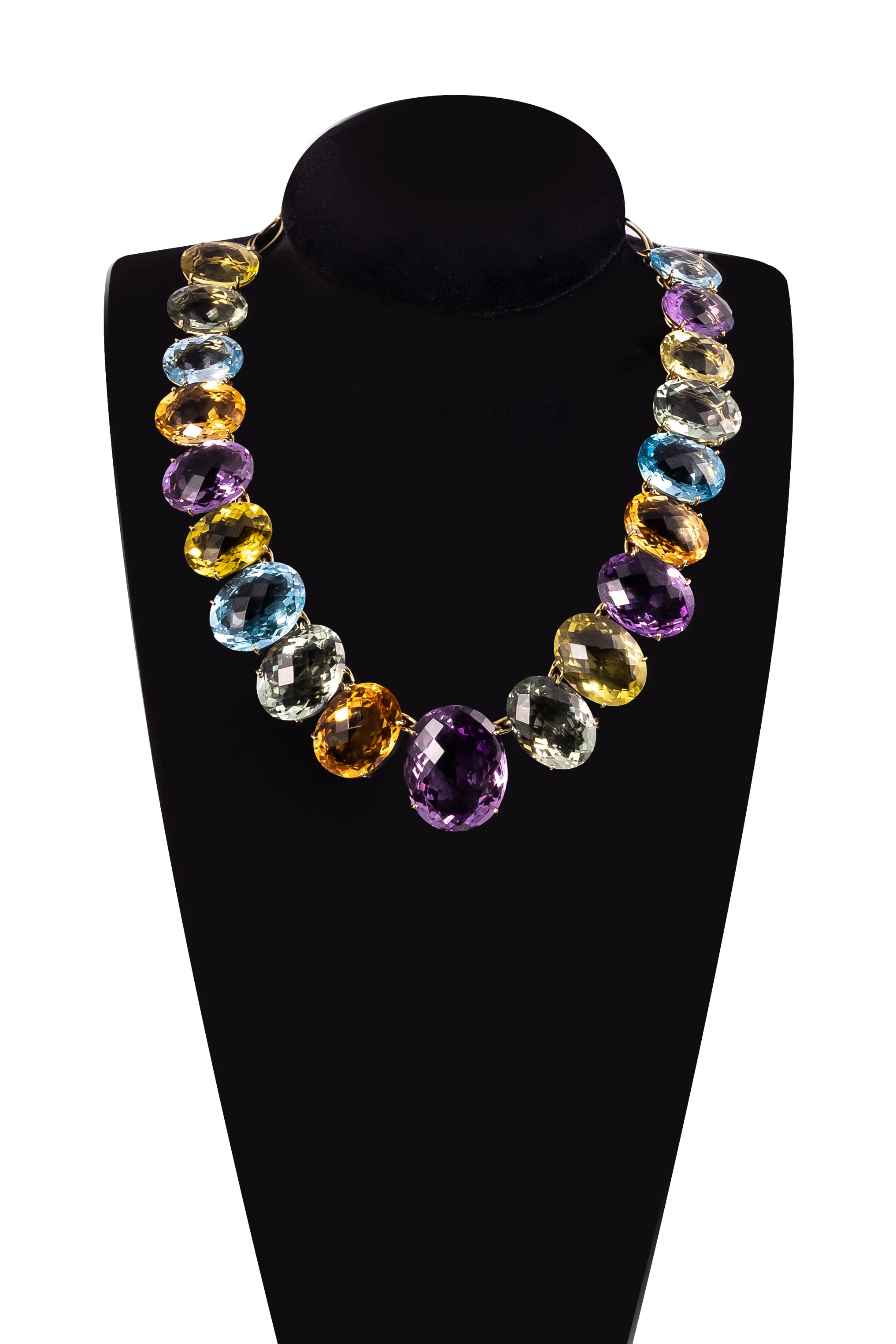 Collana gemme colorate