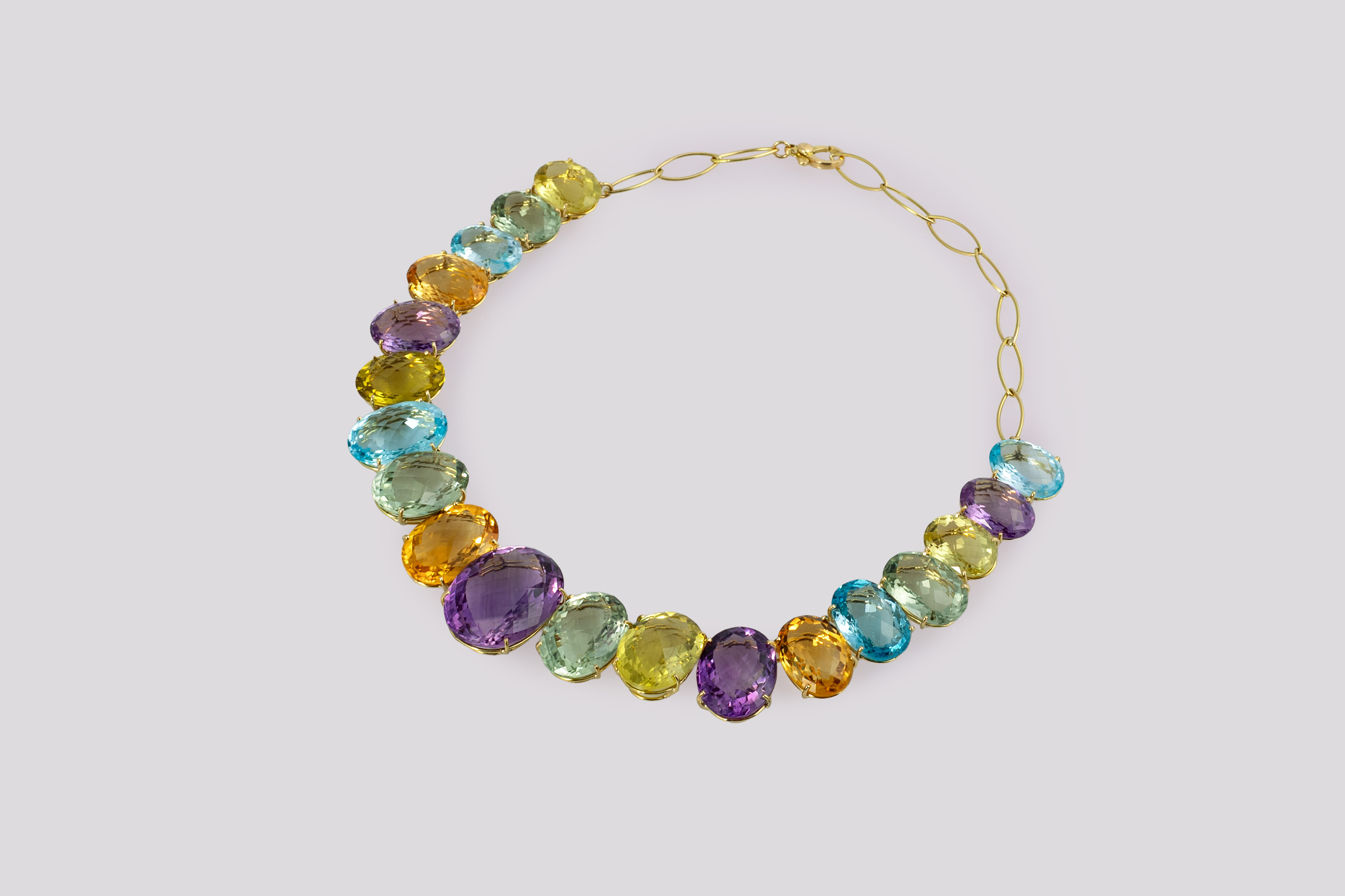 Collana gemme e oro